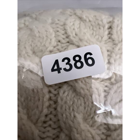 INIS CRAFTS Irish Cable-Knit Merino Wool Turtleneck Sweater Women’s Small Cream - Picture 9 of 9